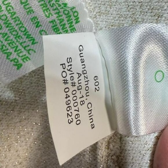 Lilly Pulitzer Ivory Rayon Blend Cold Shoulder Tank Top/Cami Sweater Size: XXS - Picture 7 of 10